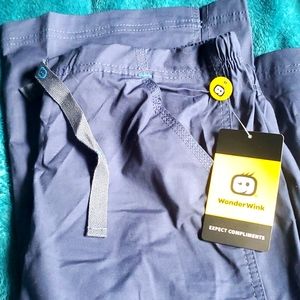 Wonderwink M navy scrub pants new w tags